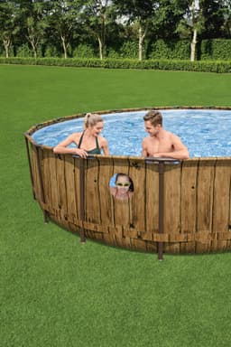 Piscine fuori terra Set piscina da 549x122 cm effetto legno Bestway 6