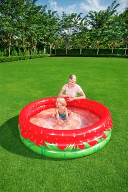Giochi gonfiabili per bambini Piscinetta gonfiabile Fragola da 160x 38 cm Bestway 4