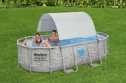 Coperture e Tappetini Tenda parasole per piscine fuori terra rettangolari e ovali Bestway 4