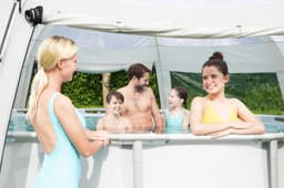 Accessori Piscine e Spa Gazebo copri piscina e idromassaggi rotondi fino a 488 cm Bestway 3
