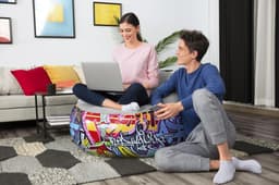 Arredo gonfiabile casa e giardino Poltrona pouf gonfiabile Graffiti Bestway 6