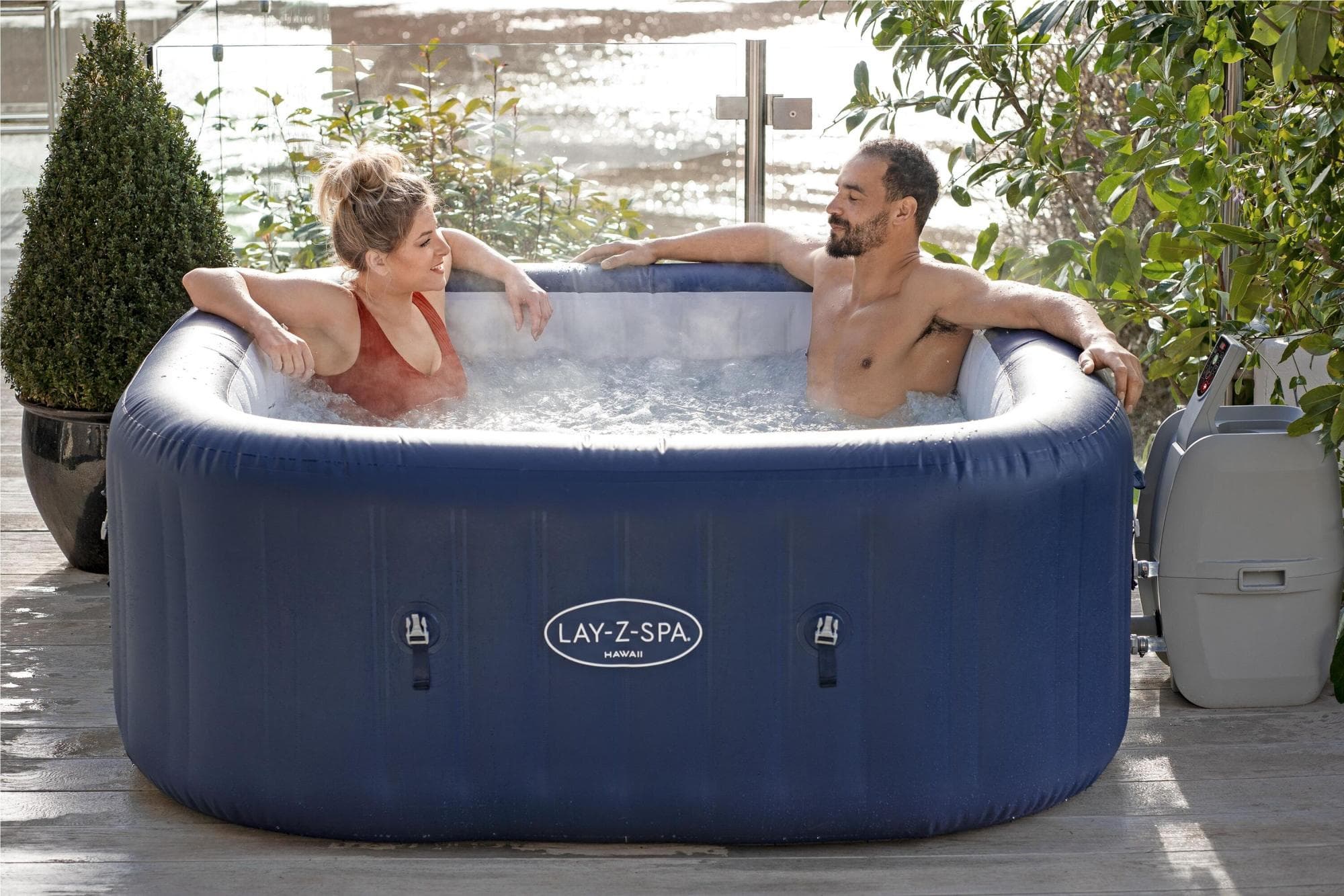 Idromassaggi gonfiabili Lay-Z-Spa Idromassaggio gonfiabile Lay-Z-Spa Hawaii AirJet 4-6 persone con app Bestway 3