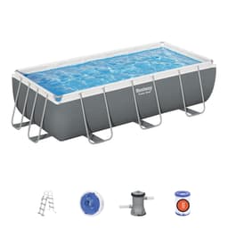 Piscine fuori terra Set piscina fuori terra rettangolare Power Steel da 404x201x100 cm Bestway 1