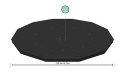 Coperture e Tappetini Copertura per piscina rotonda da 366 cm Bestway 1