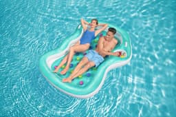 Gonfiabili mare per adulti Materassino gonfiabile a 2 posti Summer Color con porta oggetti Bestway 2
