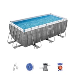 Piscine fuori terra Set piscina da 412x201x122 cm effetto rattan Bestway 1