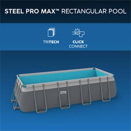 Piscine fuori terra Piscina solo struttura - 549x274x122 cm grigio scuro Bestway 6