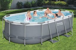 Piscine fuori terra Piscina solo struttura grigio scuro - 427x250x100 cm Bestway 2
