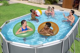 Piscine fuori terra Piscina solo struttura grigio scuro - 488x305x107 cm Bestway 3