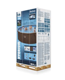 Piscine fuori terra Set piscina Hydrium effetto legno da 550x130 cm Bestway 8