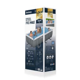 Piscine fuori terra Set piscina da 404x201x100 cm grigio scuro Bestway 7