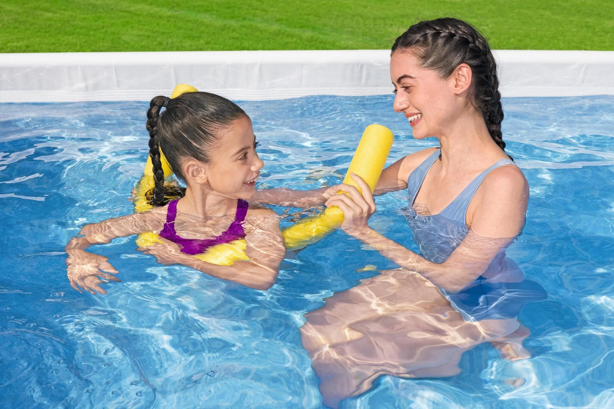 Piscine fuori terra Set piscina grigio scuro da 282x196x84 cm Bestway 4