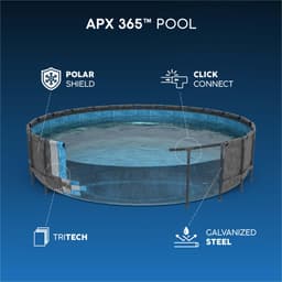 Piscine fuori terra Piscina solo struttura e liner APX 365 da 610x132 cm Bestway 8
