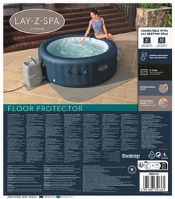 Accessori Piscine e Spa Tappeto protettivo per idromassaggio gonfiabile da 196x196 cm Bestway 4