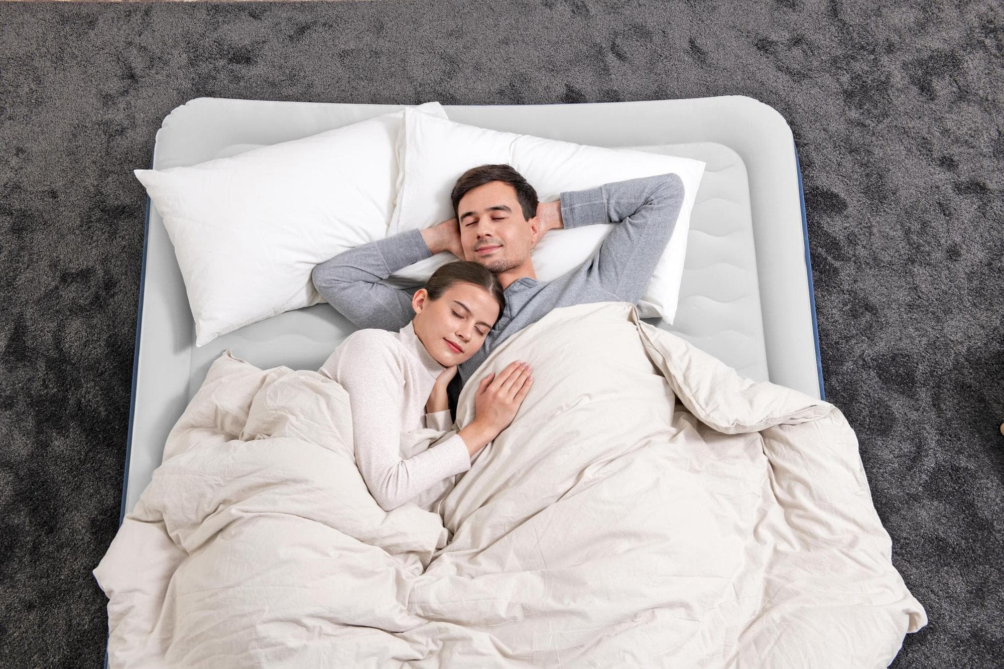 Materassi gonfiabili Materasso matrimoniale blu AlwayzAire da 203x152x46 cm Bestway 5