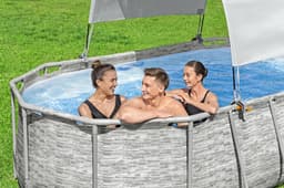 Coperture e Tappetini Tenda parasole per piscine fuori terra rettangolari e ovali Bestway 5
