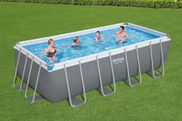 Piscine fuori terra Piscina solo struttura - 488x244x122 cm grigio scuro Bestway 2
