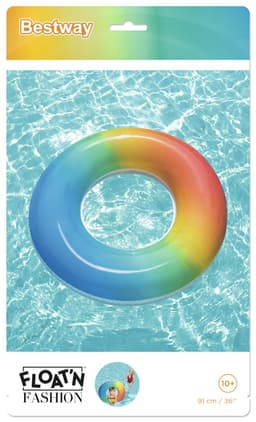 Giochi gonfiabili per bambini Ciambella gonfiabile Arcobaleno multicolor Bestway 6