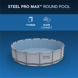 Piscine fuori terra Piscina solo struttura grigio chiaro - 488x122 cm Bestway 6