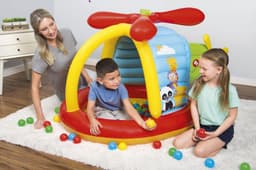 Giochi gonfiabili per bambini Playcenter gonfiabile Elicottero Fisher Price con 25 palline Bestway 8