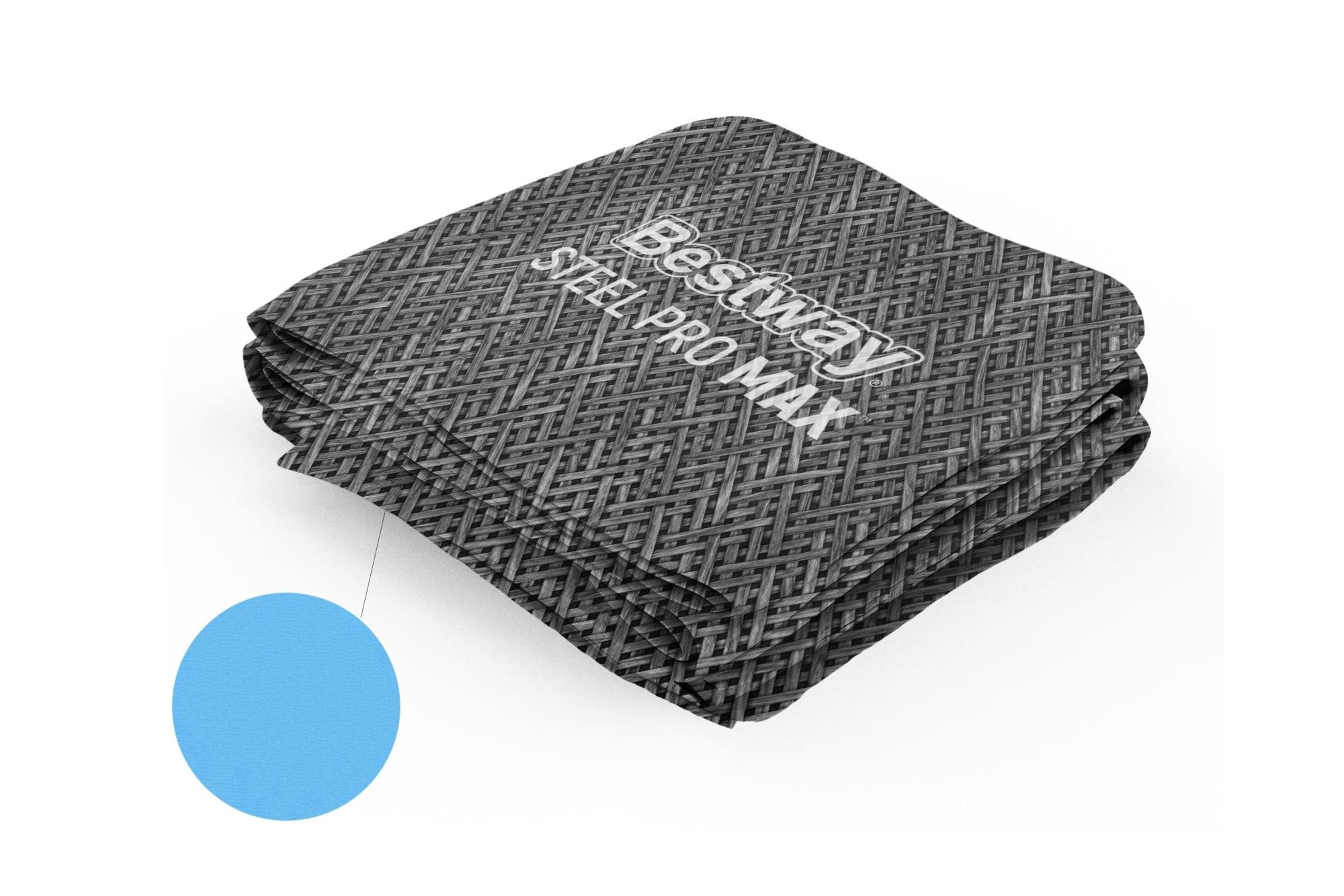 Ricambi Piscine e Spa Liner di ricambio piscina Steel Pro Max da 488x244x122 cm effetto rattan Bestway 1