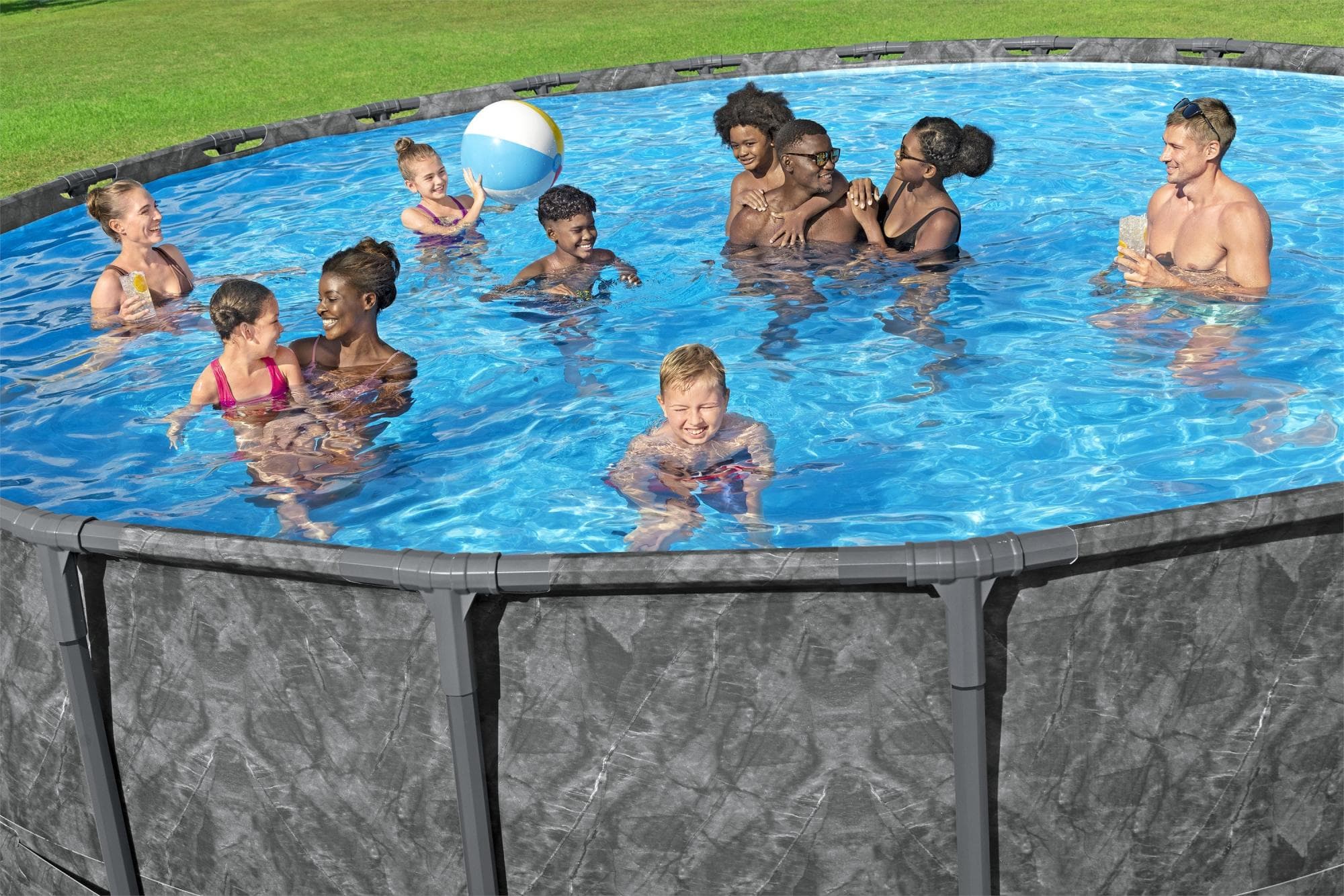 Piscine fuori terra Piscina solo struttura e liner APX 365 da 671x132 cm Bestway 5