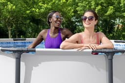 Piscine fuori terra Set piscina da 396x122 cm grigio chiaro Bestway 5