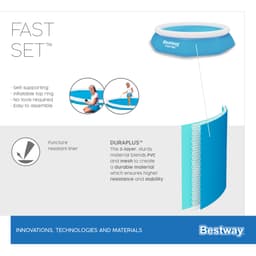 Piscine fuori terra Piscina gonfiabile Fast Set da 244x61 cm Bestway 5
