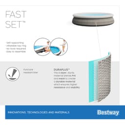 Piscine fuori terra Set piscina gonfiabile Fast Set da 396x84 cm Bestway 9
