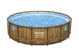 Piscine fuori terra Piscina solo struttura effetto legno - 488x122 cm Bestway 1