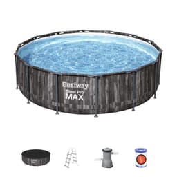 Piscine fuori terra Set piscina effetto legno scuro da 427x107 cm Bestway 1