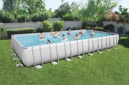 Piscine fuori terra Set piscina da 956x488x132 cm grigio chiaro Bestway 3
