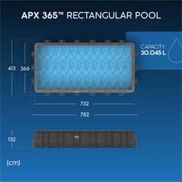 Piscine fuori terra Piscina solo struttura e liner APX 365 da 732x366x132 cm Bestway 8