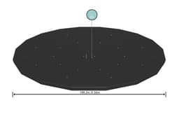 Coperture e Tappetini Copertura per piscina rotonda da 549 cm Bestway 1
