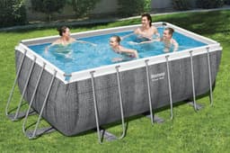 Piscine fuori terra Set piscina da 412x201x122 cm effetto rattan Bestway 3