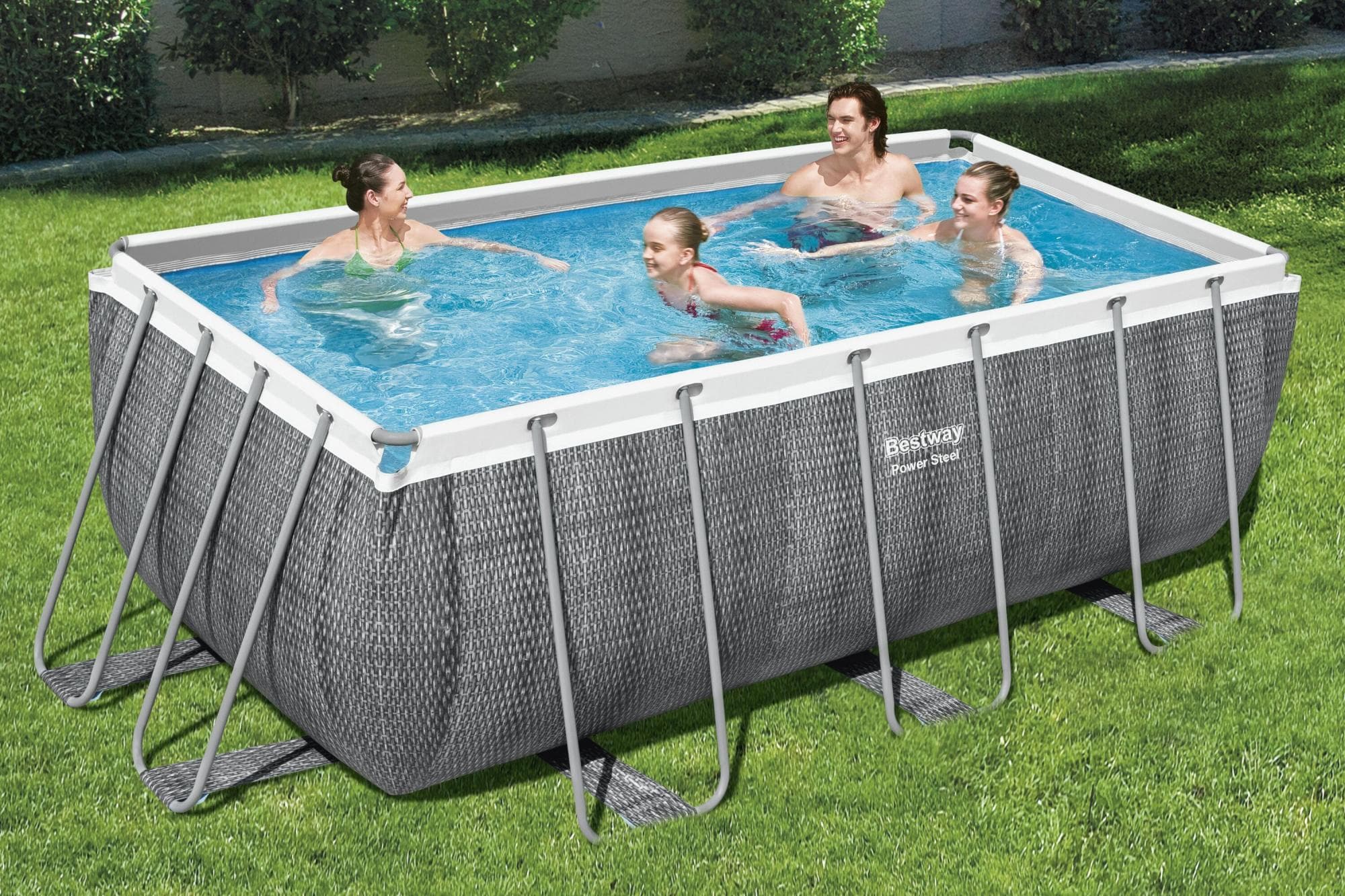 Piscine fuori terra Set piscina da 412x201x122 cm effetto rattan Bestway 3