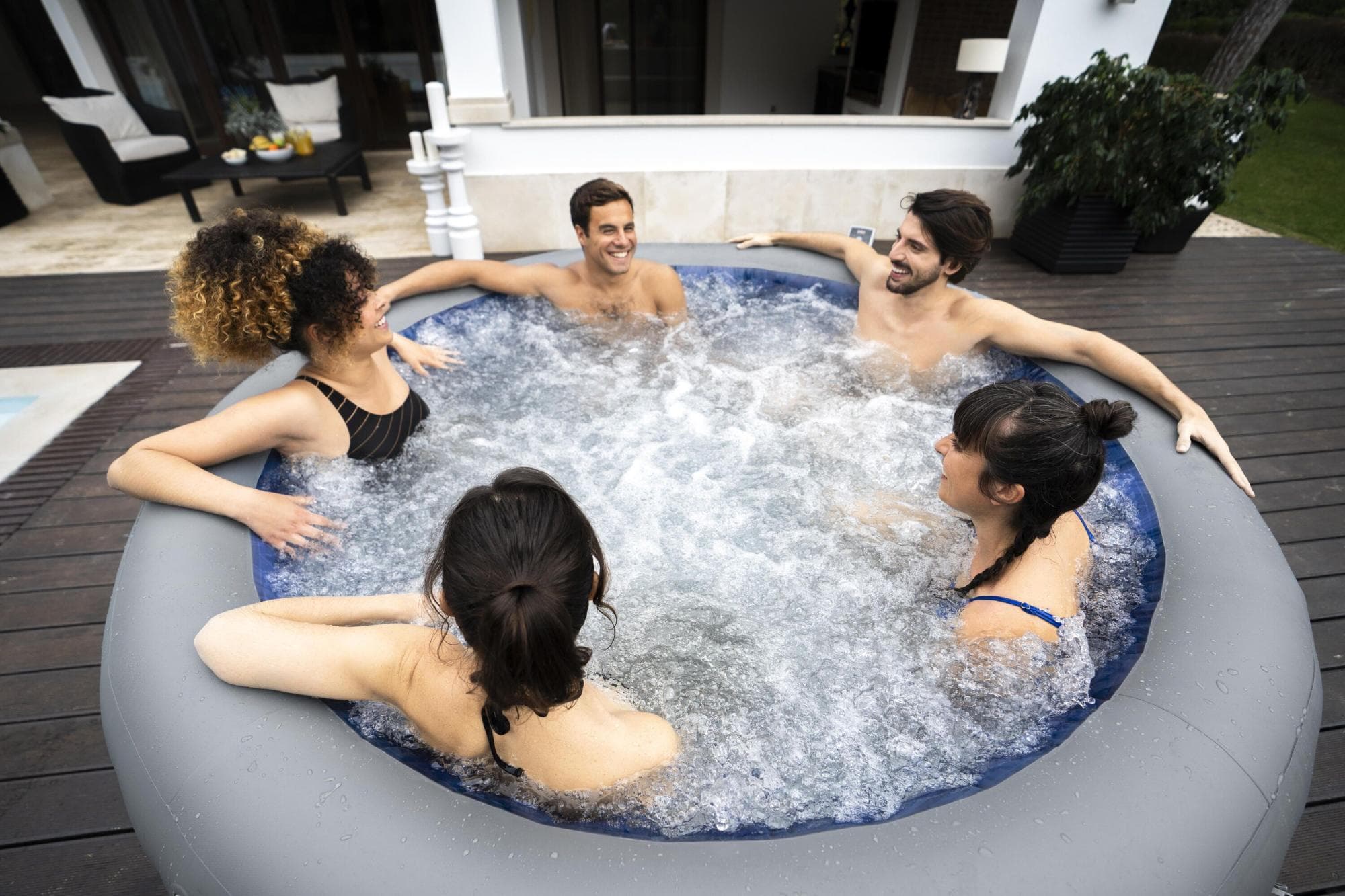 Idromassaggi gonfiabili Lay-Z-Spa Idromassaggio gonfiabile Lay-Z-Spa Santorini HydroJet Pro 5-7 persone Bestway 2