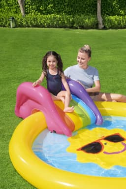Giochi gonfiabili per bambini Playcenter gonfiabile con scivolo a forma di isola Bestway 6