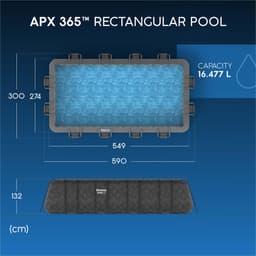 Piscine fuori terra Piscina solo struttura e liner APX 365 da 549x274x132 cm Bestway 8