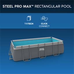 Piscine fuori terra Piscina solo struttura grigio scuro - 404x201x100 cm Bestway 7