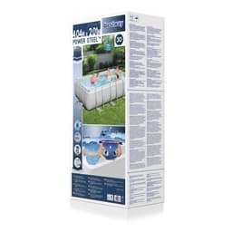Piscine fuori terra Set piscina fuori terra rettangolare Power Steel  - 404x201x100 cm grigio chiaro Bestway 9