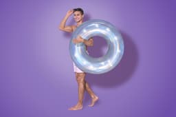 Gonfiabili mare per adulti Ciambella gonfiabile iridescente Bestway 4