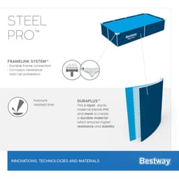 Piscine fuori terra Piscina blu scuro da 221x150x43 cm Bestway 7