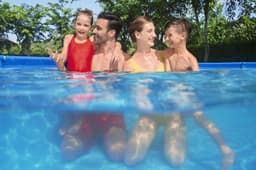 Piscine fuori terra Set piscina fuori terra rettangolare Steel Pro da 400x211x81 cm blu Bestway 5