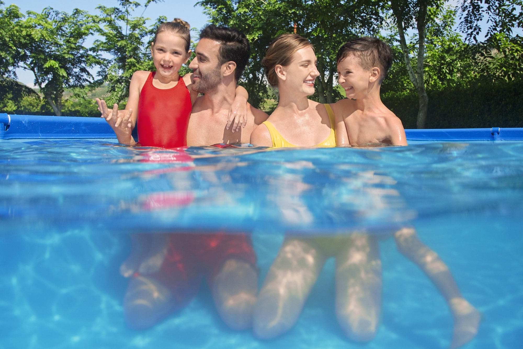 Piscine fuori terra Set piscina fuori terra rettangolare Steel Pro da 400x211x81 cm blu Bestway 5