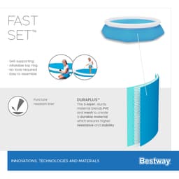 Piscine fuori terra Set piscina gonfiabile Fast Set da 305x76 cm Bestway 6