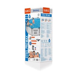 Piscine fuori terra Set piscina da 305x76 cm grigio chiaro Bestway 7