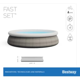 Piscine fuori terra Set piscina gonfiabile Fast Set da 457x84 cm Bestway 7