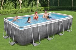 Piscine fuori terra Set piscina da 549x274x122 cm rattan grigio Bestway 3
