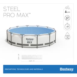 Piscine fuori terra Piscina solo struttura grigio chiaro - 366x122 cm Bestway 7